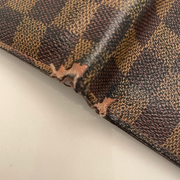 Louis Vuitton Damier brown leather wallet - Picture 8 of 9